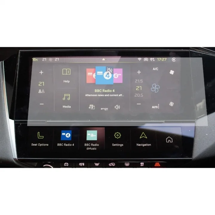 Peugeot 408 10 İnç İle Uyumlu Mat Ekran Koruyucu Multimedya Şeffaf