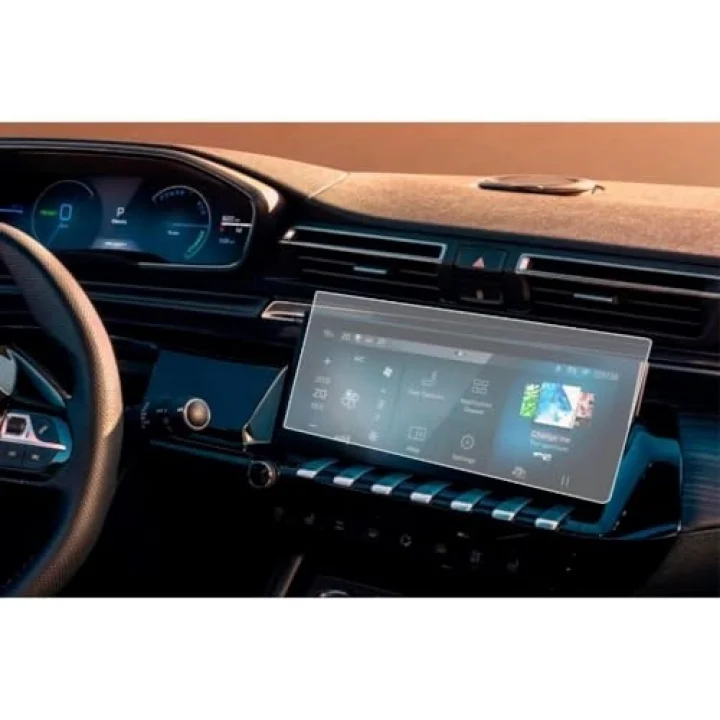 Peugeot 508 10 İnç İle Uyumlu Mat Ekran Koruyucu Multimedya Şeffaf