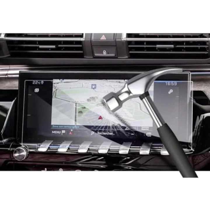 Peugeot 508 10 İnç İle Uyumlu Mat Ekran Koruyucu Multimedya Şeffaf