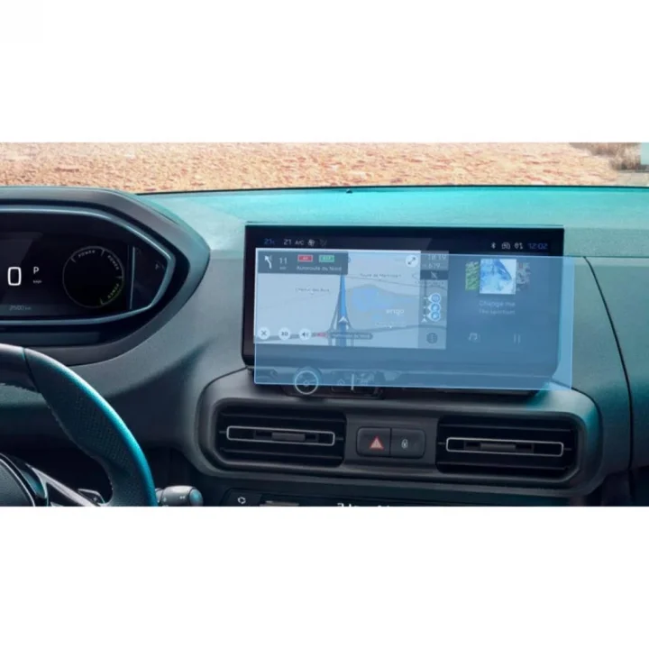 Peugeot Rifter 10 İnç İle Uyumlu Ekran Koruyucu Multimedya Şeffaf Nano