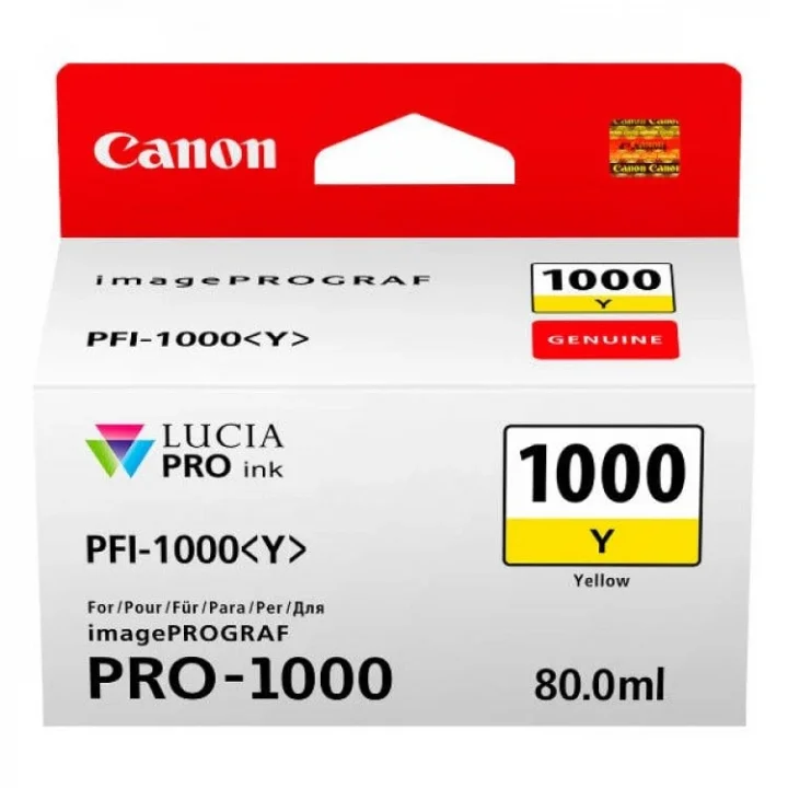 PFI-1000 Y Orijinal Sarı Mürekkep Kartuşu 0549C001