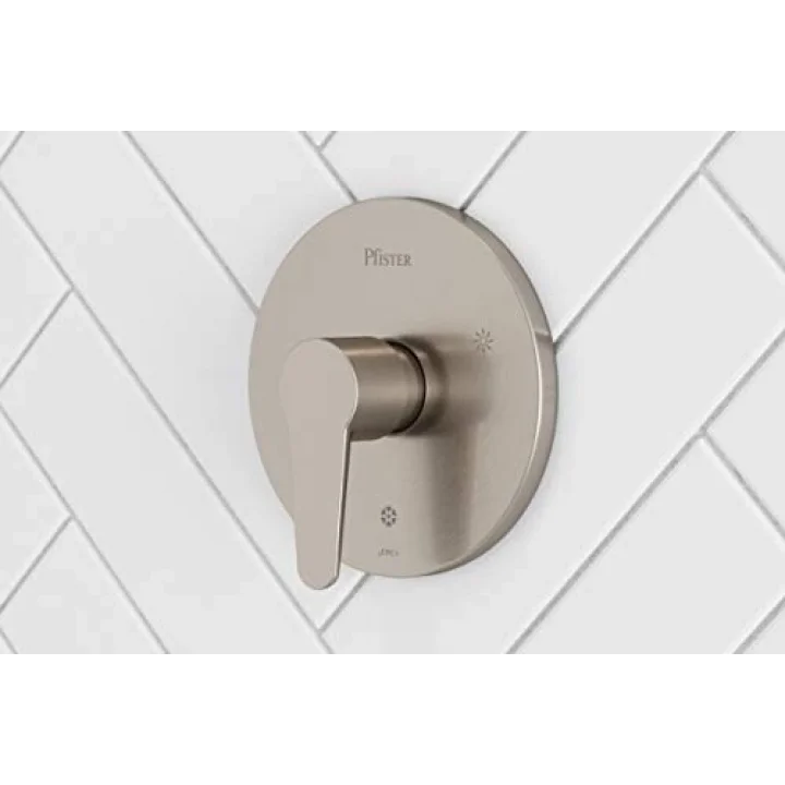 Pfirst R89040K Fırçalanmış Nikel Modern Valf, Trim