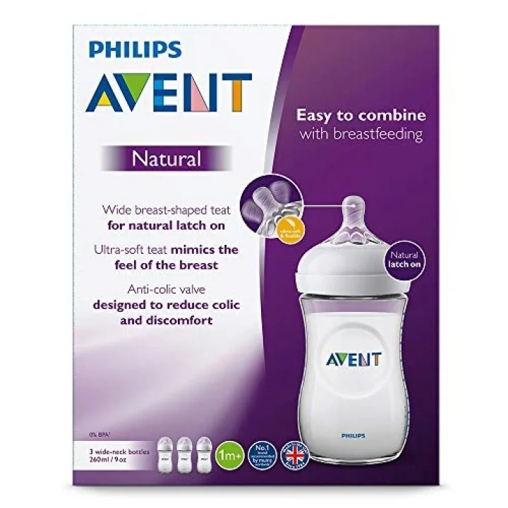 Philips 260 ml/9OZ doğal biberon Dreierpackung