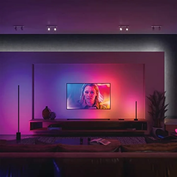 Philips Hue Gradient Signe Akıllı Led Zemin Işığı, Lambader, Siyah - 25.000 Saat Ampul Kullanım Ömrü