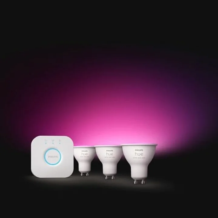Philips HueWCA 4.2W GU10 Renkli Spot Akıllı Ampul 3lü Başlangıç Seti