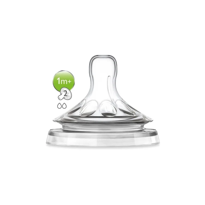 Philips Natural Biberon Emziği, 2 Numara, 1m+ 2li 51771