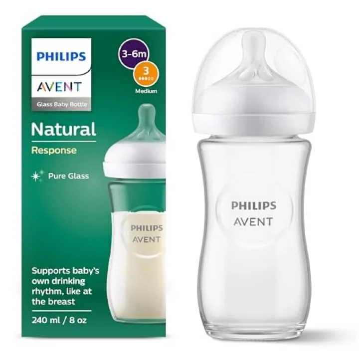 Philips Natural Response Cam Biberon, 240ml, 3-6 Ay, SCY933/01