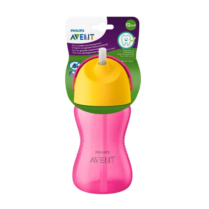 Philips SCF798/02 Desenli Pipetli Bardak (300 ml, Pembe)