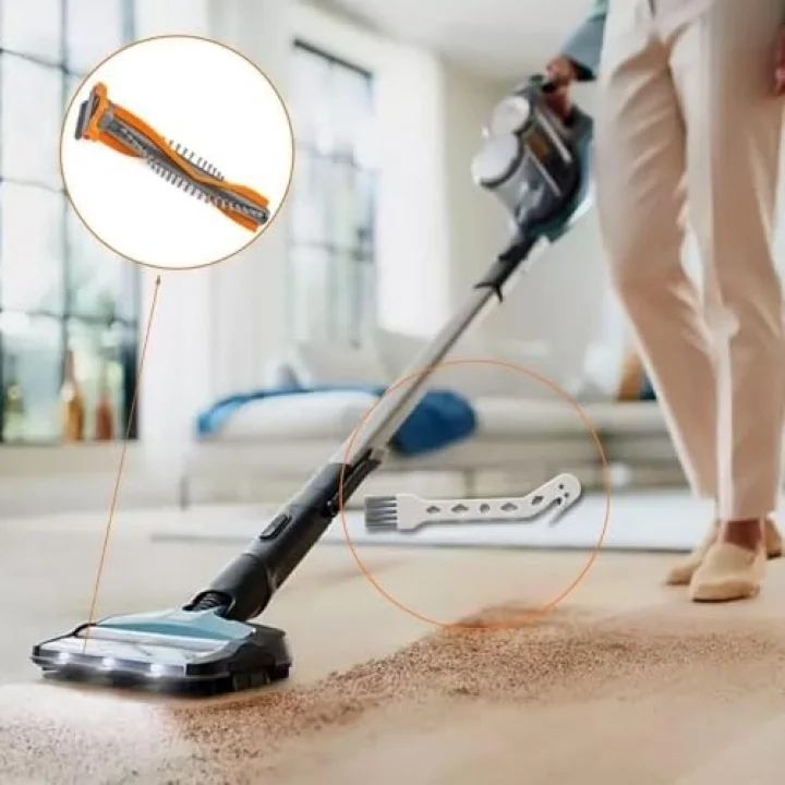 Philips SpeedPro Max XC 7040, XC 7043, XC 8043 ile Uyumlu Emici Başlık Fırça Seti, Temizleme Fırçası, Rulo Başlık Fırçası
