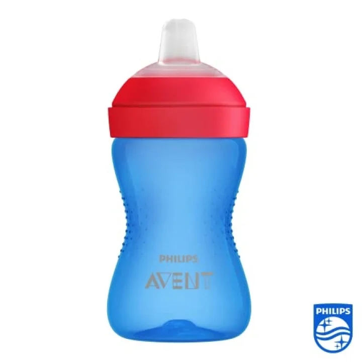 Philips Yumuşak Uçlu Alıştırma Bardağı, 9 Ay, 300 Mililitre, Mavi, SCF802/01
