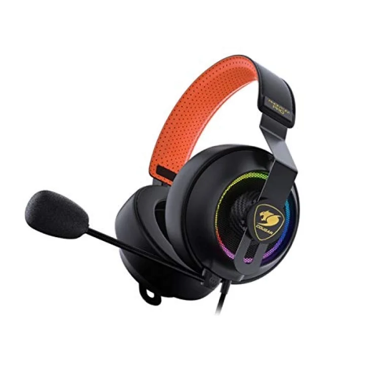 Phontum Pro Surround Virtual 7.1 mikrofonlu oyun kulaklığı, siyah