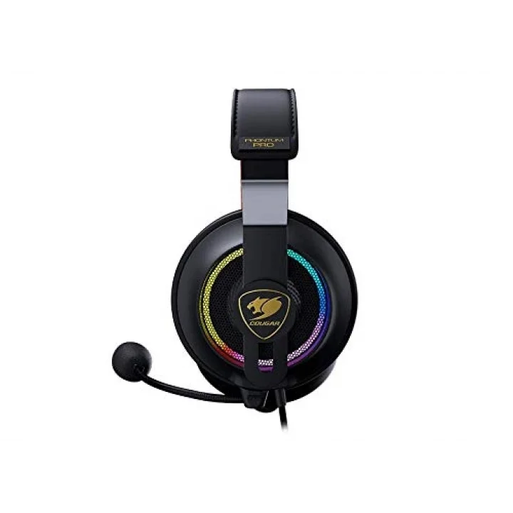 Phontum Pro Surround Virtual 7.1 mikrofonlu oyun kulaklığı, siyah