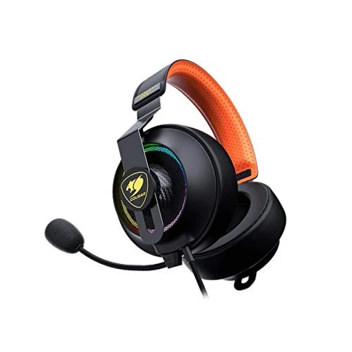 Phontum Pro Surround Virtual 7.1 mikrofonlu oyun kulaklığı, siyah