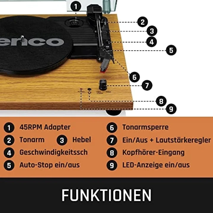 Pikap LS-10 - Entegre Hoparlörlü Pikap LS-10WD
