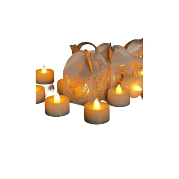 Pilli Led Mum 3.4 cm 24lü Paket Gün Işığı