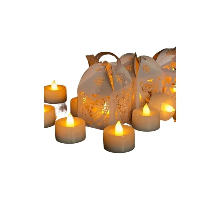Pilli Led Mum 3.4 cm 24lü Paket Gün Işığı