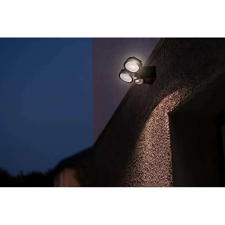 Pilli LED Spot Lamba LUFOS / Kablosuz LED Dış Mekan Spotu Pilli ve Hareket Sensörlü, 8 Adet LED Lamba, 2 x 240 Lümen, Dış Mekan için