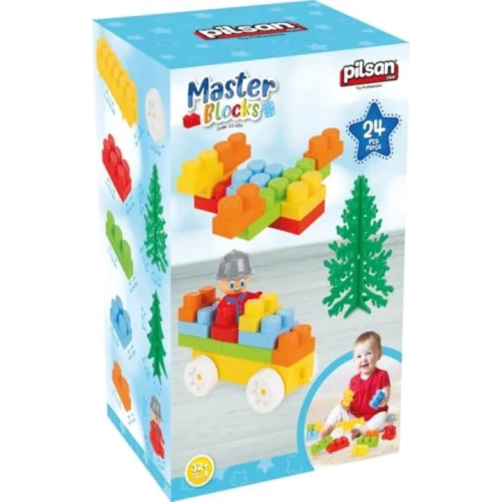 Pilsan Aksesuarlı Master Bloklar (24 Parça)