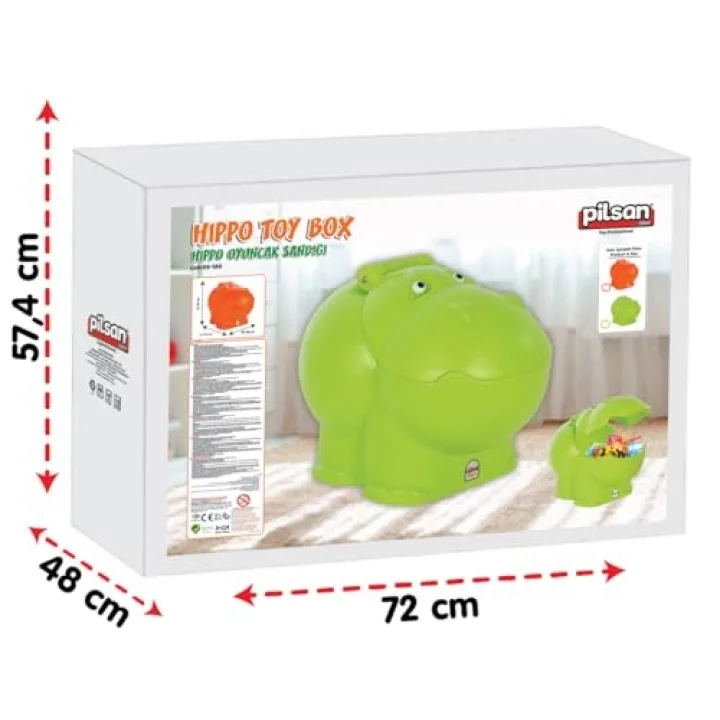 Pilsan Hipo Oyuncak Sandığı (Yeşil)