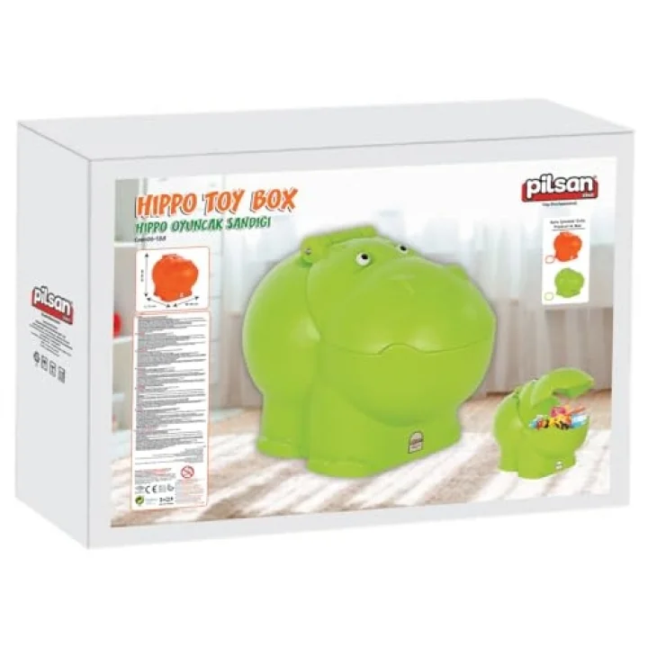Pilsan Hipo Oyuncak Sandığı (Yeşil)