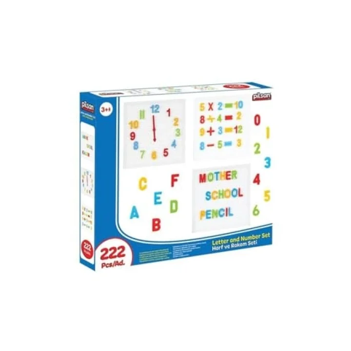 Pilsan İnovatif Harf Ve Rakam Seti 222 Parça