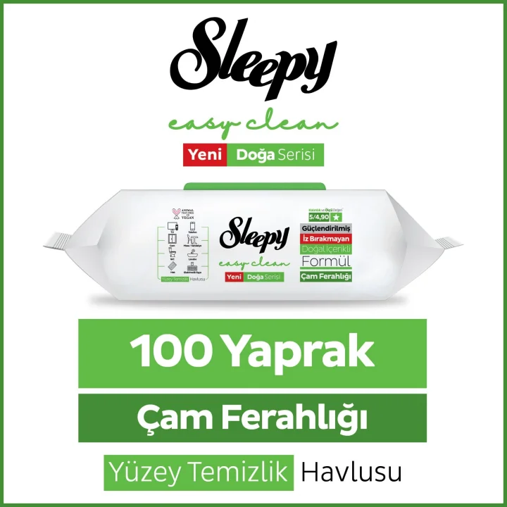 Pine Yüzey Temizlik Havlusu Mendili Çam Ferahlığı 100 Yaprak