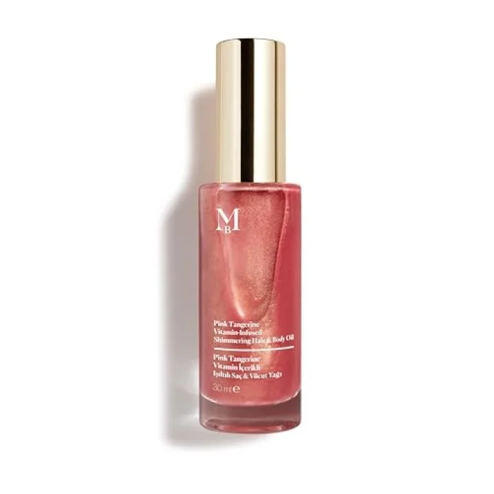 Pink Tangerine Vitamin Içerikli Işıltılı Saç & Vücut Yağı Vanilya 30 ml