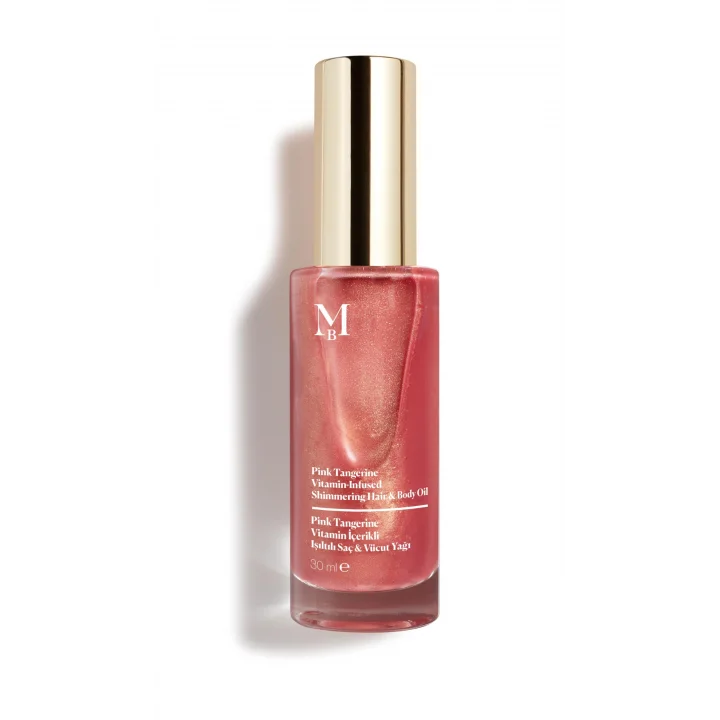 Pink Tangerine Vitamin Içerikli Işıltılı Saç & Vücut Yağı Vanilya 30 ml
