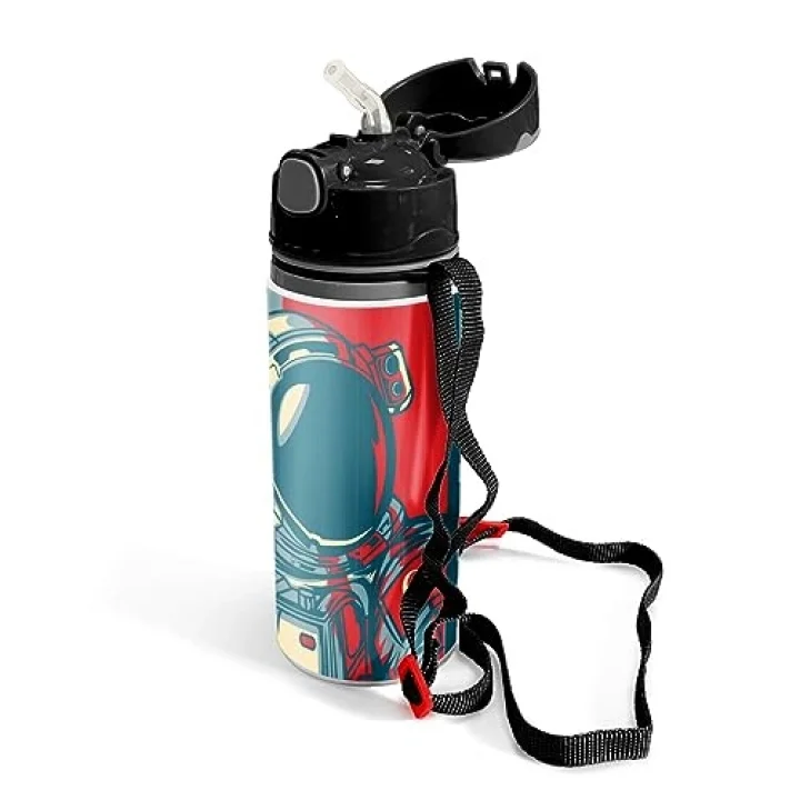Pipetli Alüminyum Matara (600 ml)