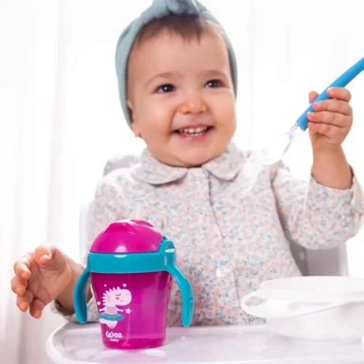 Pipetli Bardak 200 ml - PEMBE