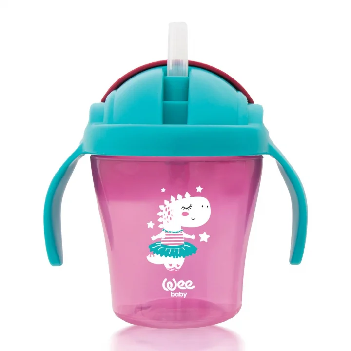 Pipetli Bardak 200 ml - PEMBE