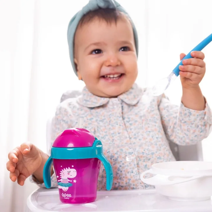 Pipetli Bardak 200 ml - PEMBE