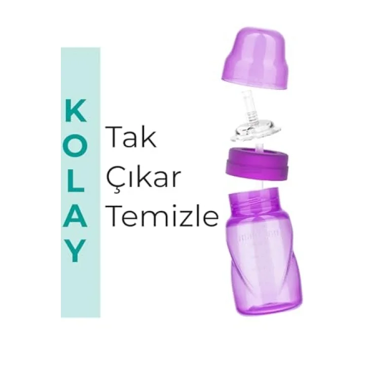 Pipetli Bardak 270 ml/Mor