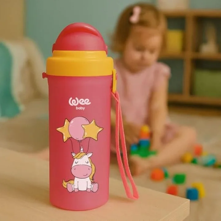 Pipetli Bardak 300 ml - PEMBE