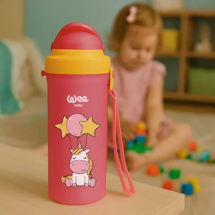 Pipetli Bardak 300 ml - PEMBE