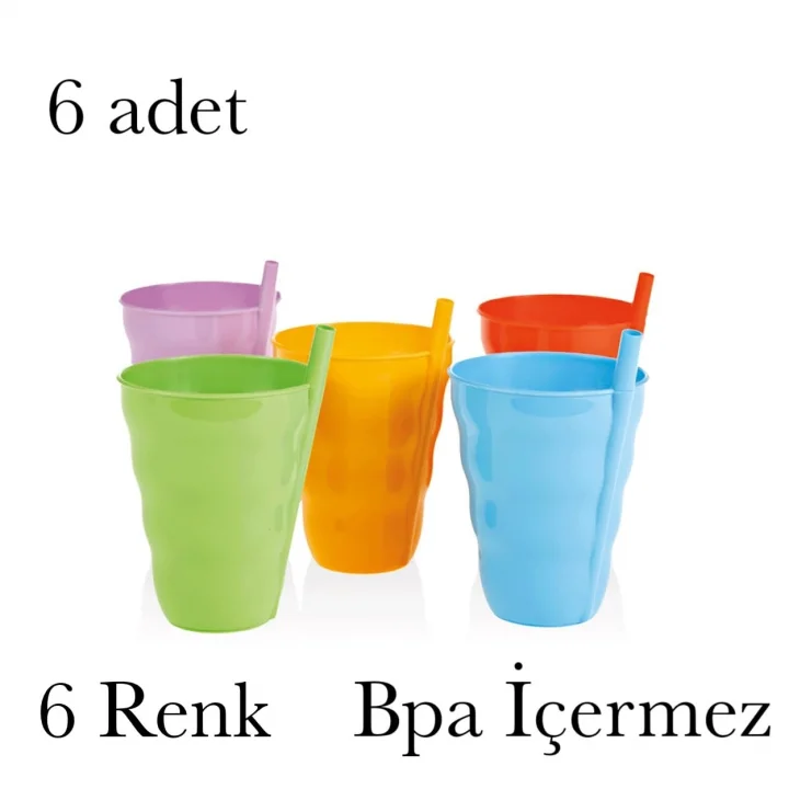 Pipetli Bardak Bpa İçermez Pipetli Bardak Meşrubat Bardağı