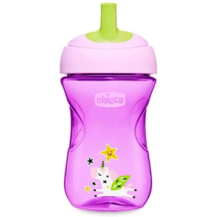 Pipetli Eğitim Bardağı (Pembe/Mor)