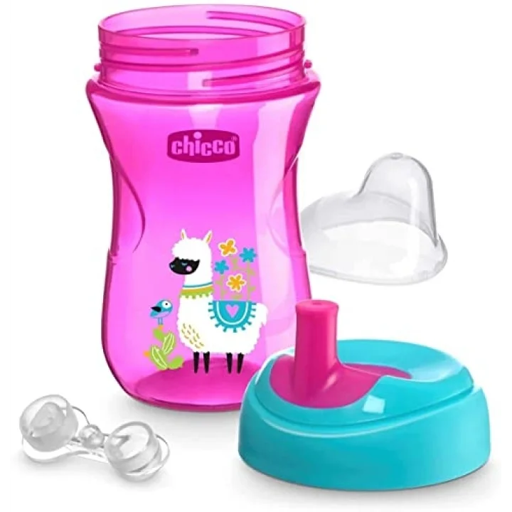 Pipetli Eğitim Bardağı (Pembe/Mor)