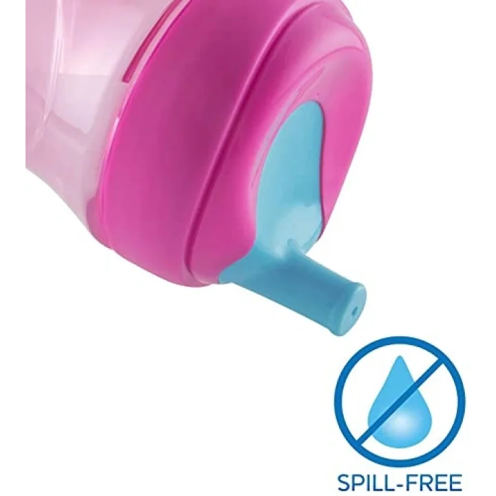 Pipetli Eğitim Bardağı (Pembe/Mor)