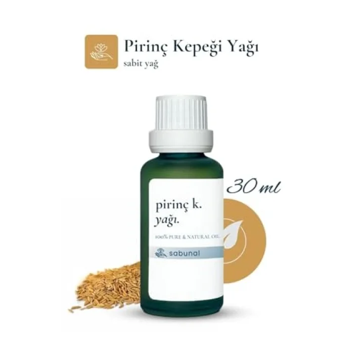 Pirinç Kepeği Yağı 30 ml - Cilt Aydınlatıcı ve Eşitleyici Bakım Yağı