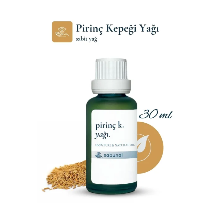 Pirinç Kepeği Yağı 30 ml - Cilt Aydınlatıcı ve Eşitleyici Bakım Yağı