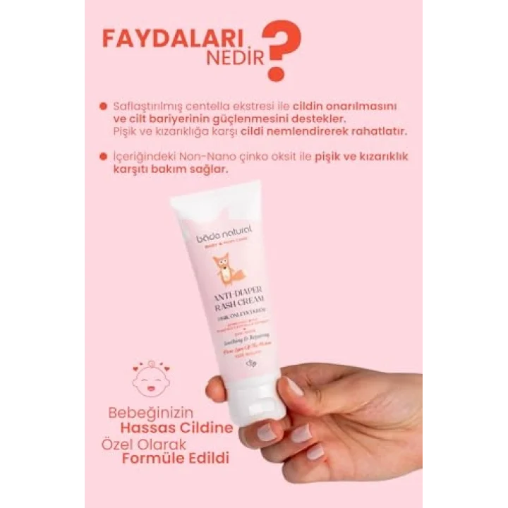 Pişik Önleyici%100 Doğal Krem 75 ml
