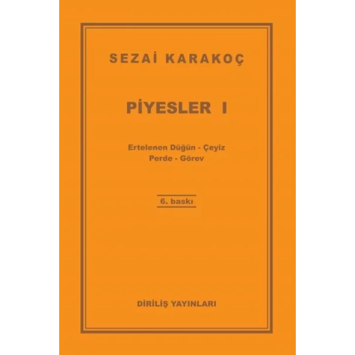 Piyesler 1