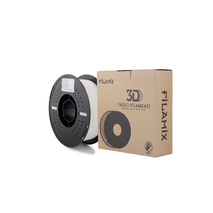 PLA+ Beyaz Filament 1,75mm 1kg - bisiparisver, FLMX002