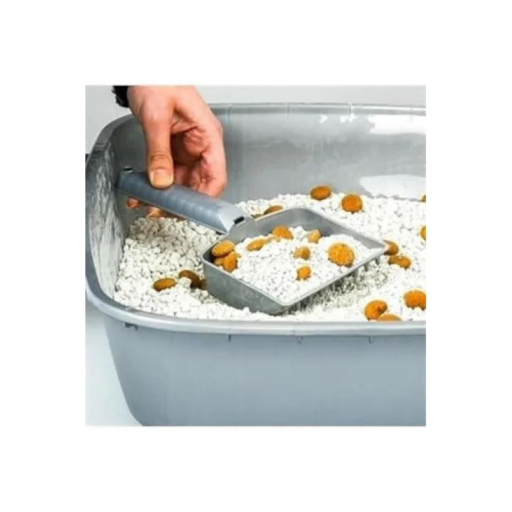 Plastik Evcil Hayvan Kedi Kumu Temizleme Eleme Küreği mavi
