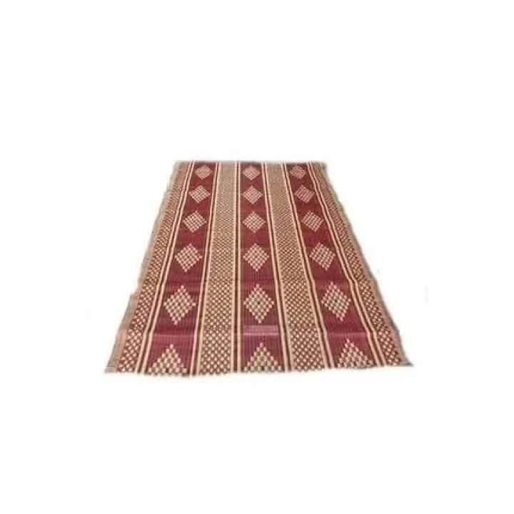 Plastik Hasır Kilim 1. Kalite - Çift Mekik Dokuma, Leke Tutmaz, Balkon Bahçe Kamp için Yer Hasırı Sergi Kilimi (Mavi, 180 x 230 CM)