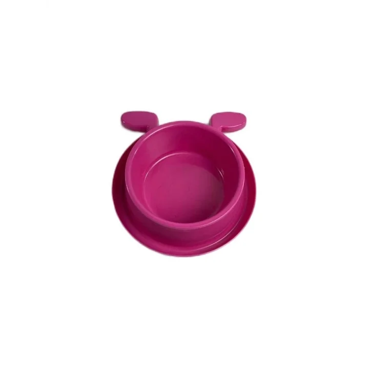 Plastik Köpek Kulaklı Mama ve Su Kabı 400 ML Violet