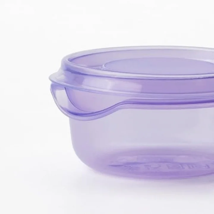 Plastik saklama kabı seti, lila, 70 ml, 3 parça