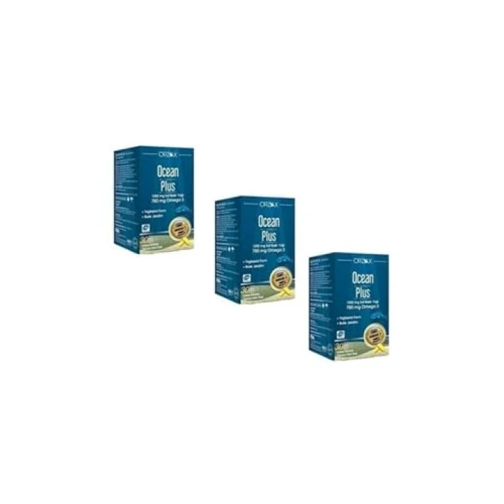 Plus 1200 Mg Omega 3 Saf Balık Yağı 30 Kapsül 3 Adet P07119