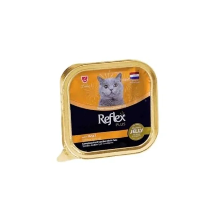 Plus Chunks In Jelly With Veal Yetişkin Kedi Maması 85 Gr